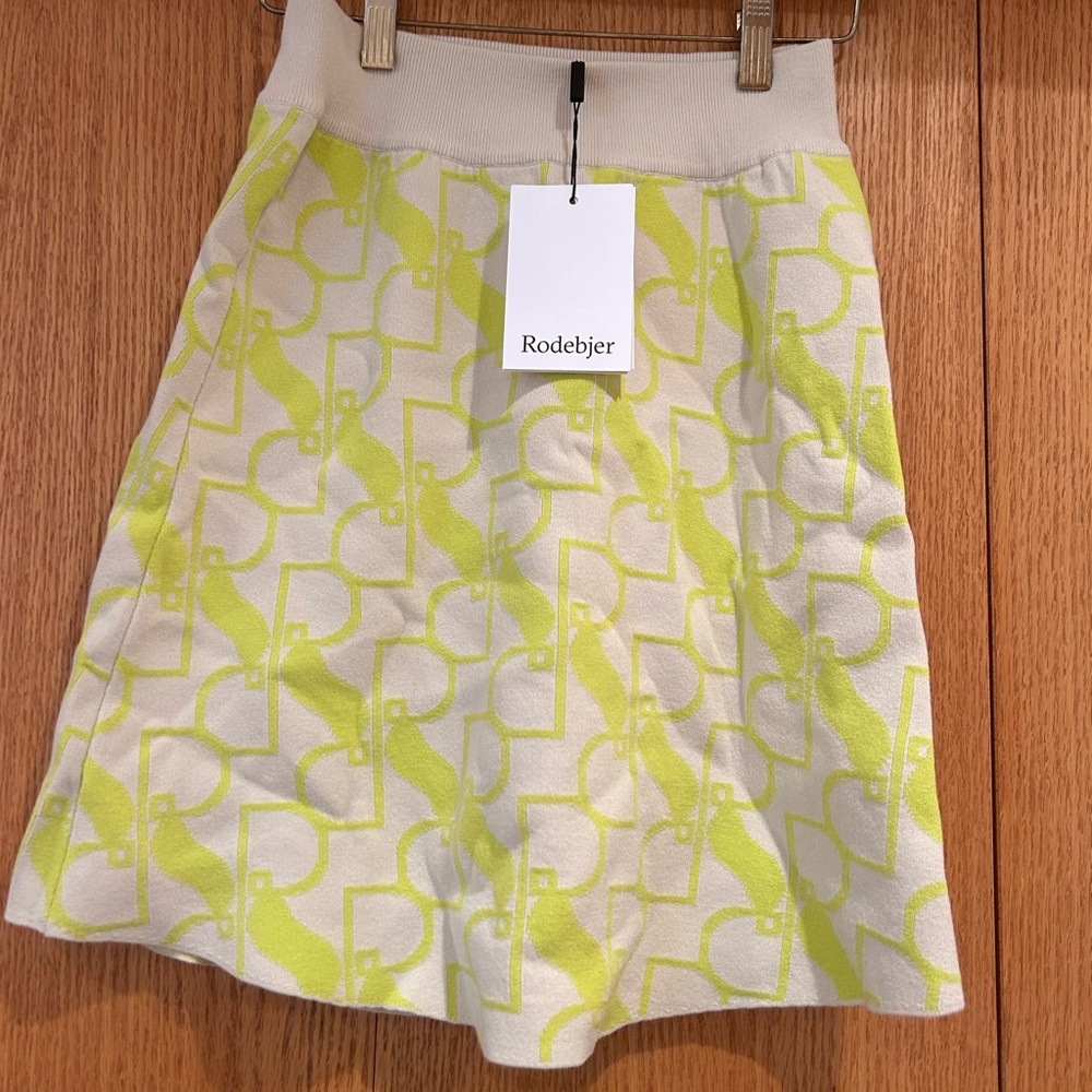 NWT Rodebjer Tendai monogram skirt Like Women’s Small MSRP $175